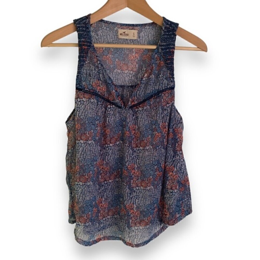 Hollister Sheer Floral Blouse